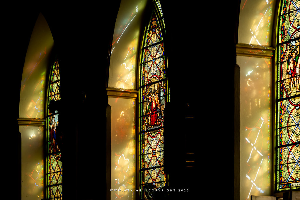 Stained Glass Window, Holy Rosary Church (Kalawar Church)