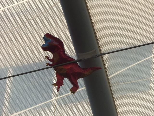 T-Rex on the roof of Birmingham New Street Station