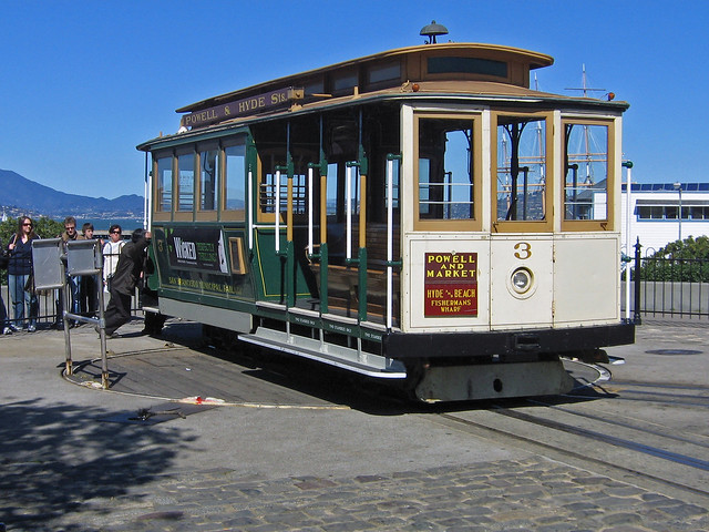 Cable car turntable, San Francisco 2010