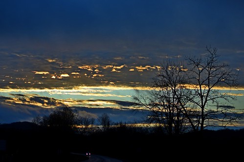 sunrise trees sky car road morning silhouette d3400 phixe lowresolutionversion ncmountainman headlights 50mm18 prime primelens niftyfifty nikon clouds