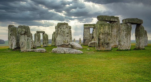 Stonehenge on a Cloudy Day