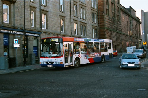98 R466 YDT Scania L94UB Axcess Floline B45F Travel Dundee Dundee 20-11-04 | by edwardjbusst