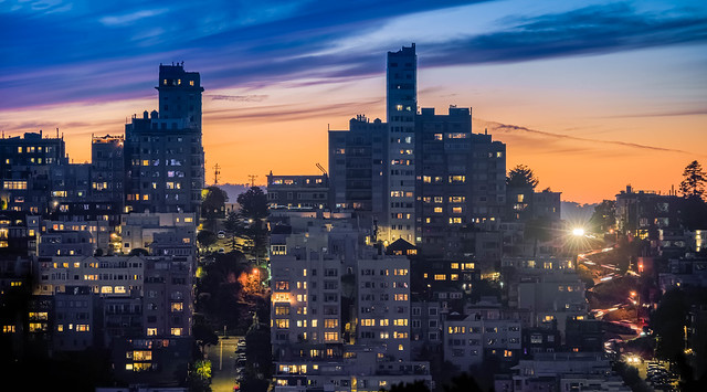San Francisco Blue Hour View.