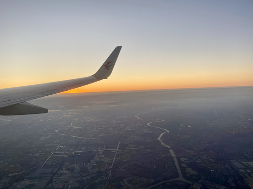windowseat aerial sunset china