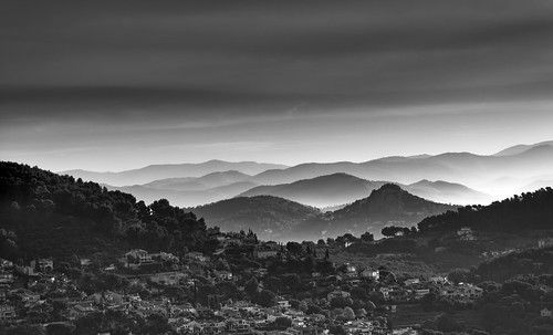 travel landscape outdoor france mediterranean black white pentax pentaxart mountains hills