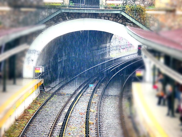 Raining at the Subway