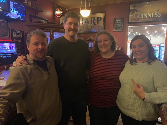 Thursday, January 2nd at Keegan's Irish Pub. 1st place: Team Beer (52 points)
