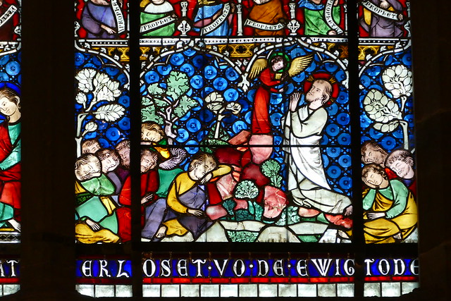 'agony in the garden' - stained glass