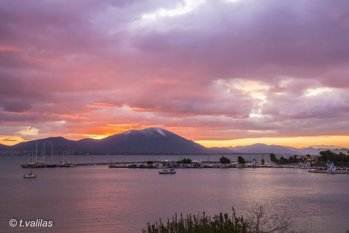 evia euboea euboia eviaisland artaki neaartaki newartaki sunset colour landscape outdoor port boats