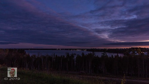 Sunset over Bathurst, NB - Coucher de soleil sur Bathurst, NB by Kako Kid,