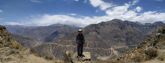 Walking from Mirador e Tapay to Cabanaconde - Colca Canyon, Arequipa, Peru
