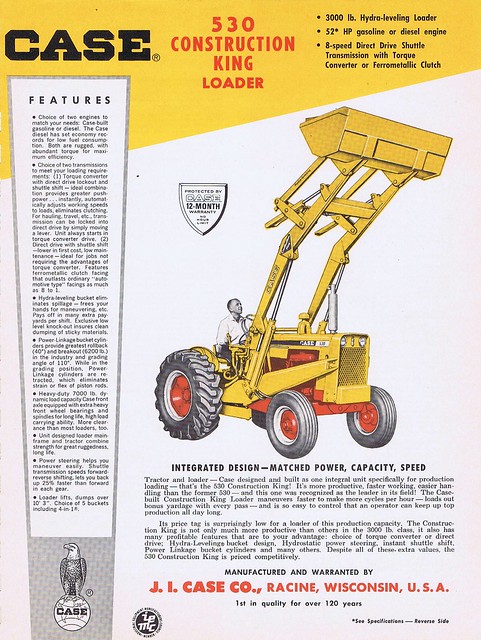 Case 530 Construction King loader 1966