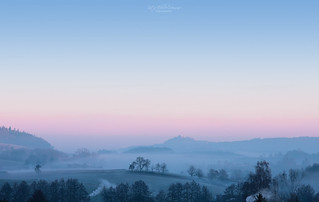 Reichenberg castle in the first morning light