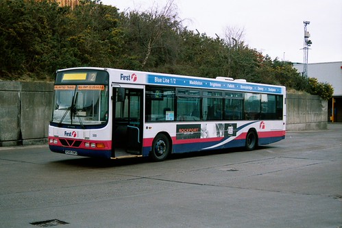 98 R589 BMS Scania L94 Axcess Ultraflow B40F First Falkirk 2-3-02 | by edwardjbusst