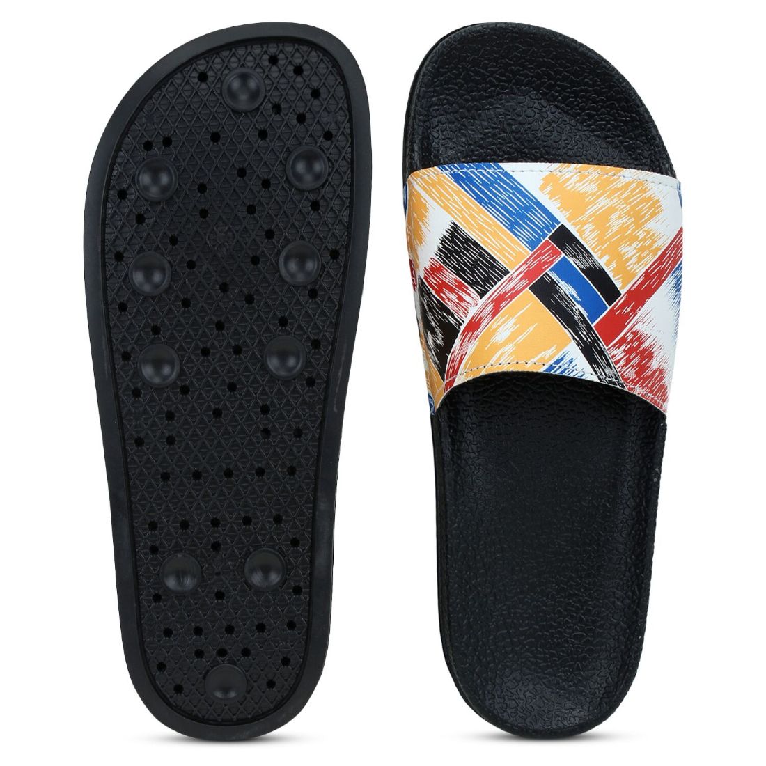  Women Multicolor Color Synthetic Material  Casual Sliders