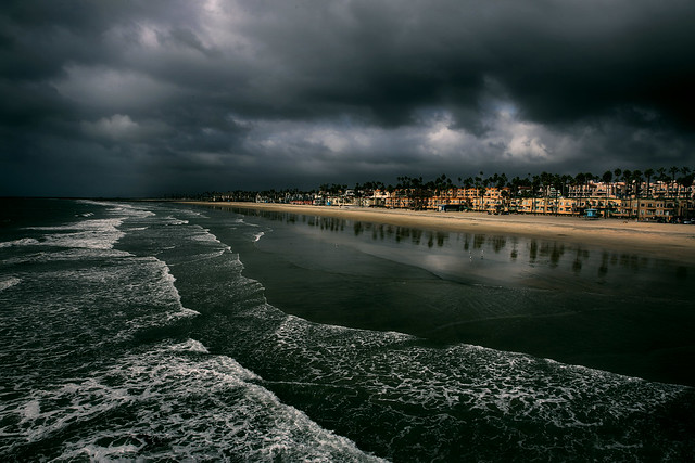 Stormy Newport Beach
