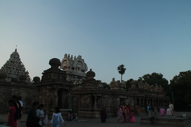 Kanchipuram - Kailasanathar Temple at sunset