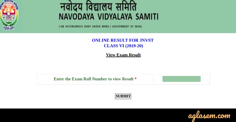 Jawahar Navodaya Vidyalaya Result 2020 Check Here