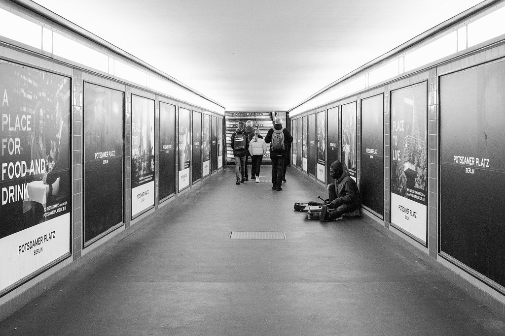 Fotografia in bianco e nero di Giuseppe Guerra
