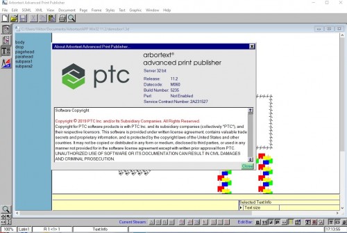 Working with PTC Arbortext Advanced Print Publisher 11.2 M060 full license