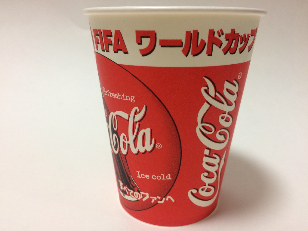 b☆未使用・非売品☆コカコーラ×ワールドカップフランス98 缶ペン