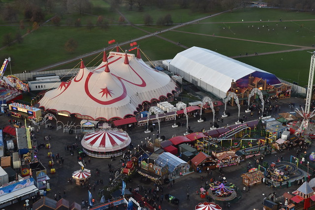 Aerial View of Hyde Park Winter Wonderland [2019]