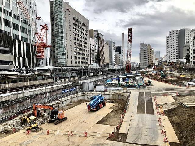 iphone photo 2734: Under construction. Shibuya Tokyo, 12 Jan 2020