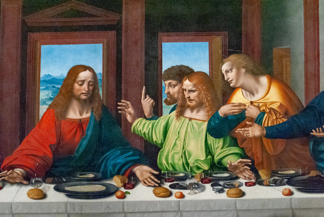 The Last Supper, Marco d’Oggiono, Leonardo Da Vinci Exhibition, Louvre, Paris, France