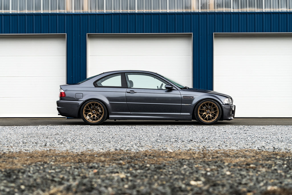 Pastor Don's BMW E46 M3 with 18" EC-7 Wheels in Matte Bronze.