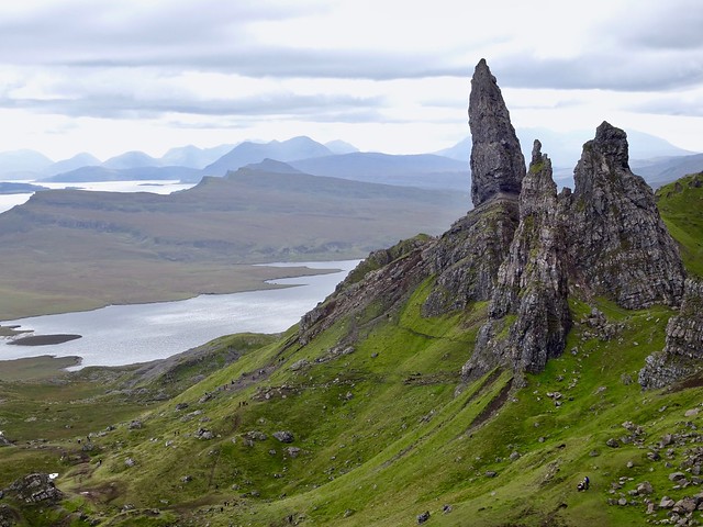 Old Man of Storr and Sound of Raasay, Isle of Skye, Scotland.