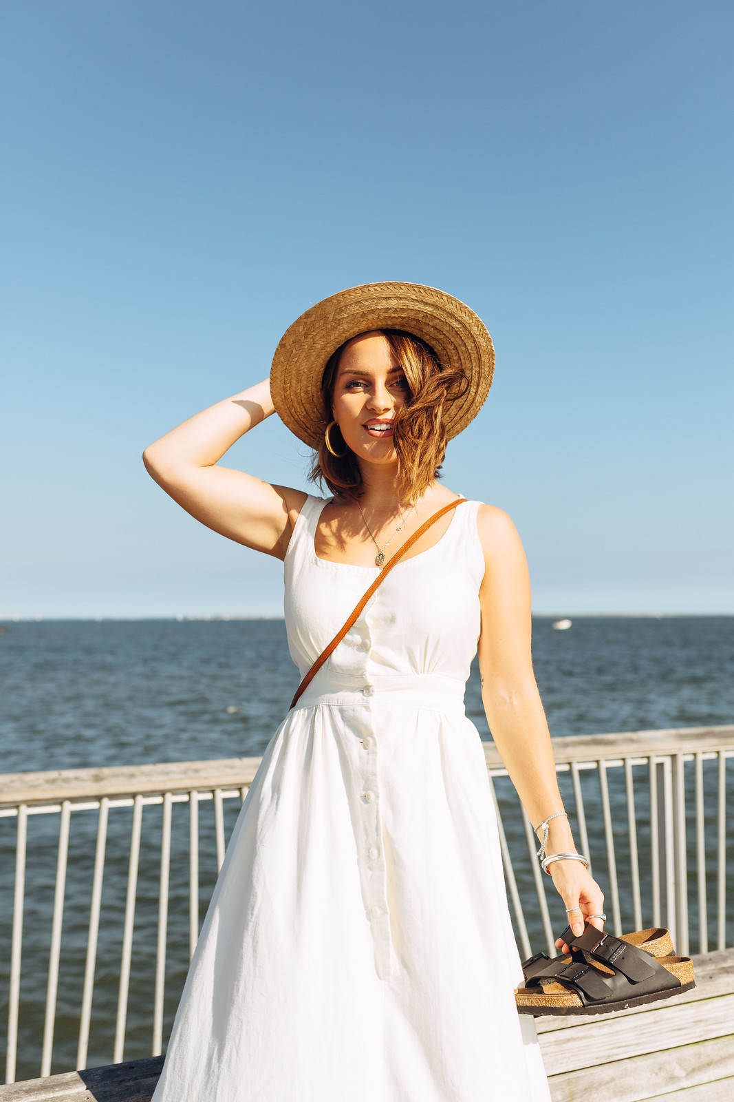 The Little Magpie Coney Island Vintage White Dress