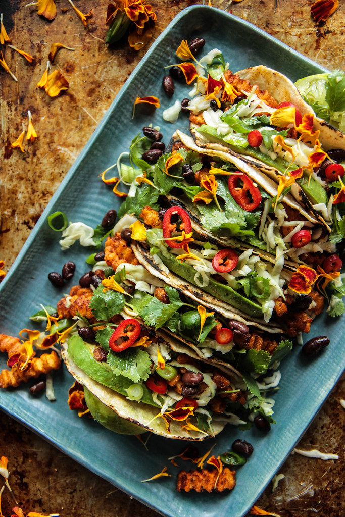Spiced Butternut Squash tacos (Vegan and Gluten-free) from HeatherChristo.com