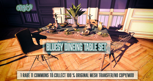 crate's Bluesy Dining Table Set