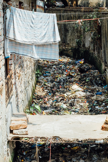 Garbage-Filled Alley, Dhaka Bangladesh