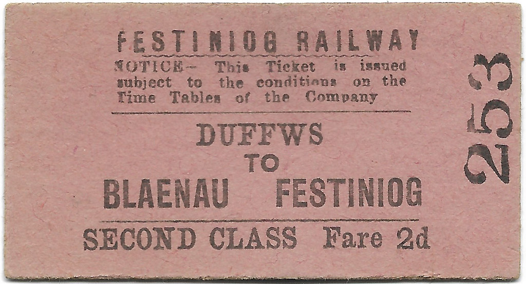 Festiniog Railway Ticket