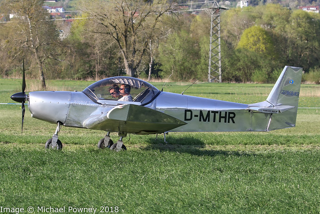 D-MTHR - Zenith Zenair Zodiac CH601D, taxiing for departure at Markdorf during Aero 2018 at nearby Friedrichshafen