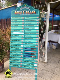 menu à Cuba