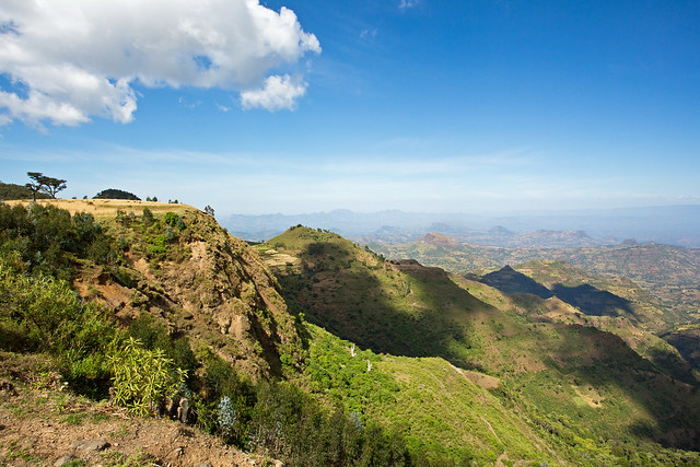On the way to trek in the Simien mountains, Ethiopia
