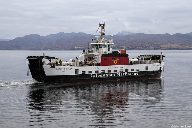 The Caledonian Macbrayne ferry Loch Bhrusda, IMO9129483; Isle of Skye, Inner Hebrides, Scotland