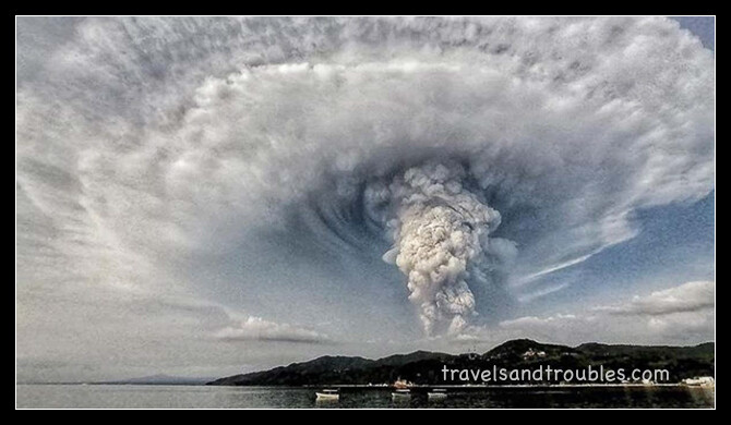 Uitbarsting Taal vulkaan