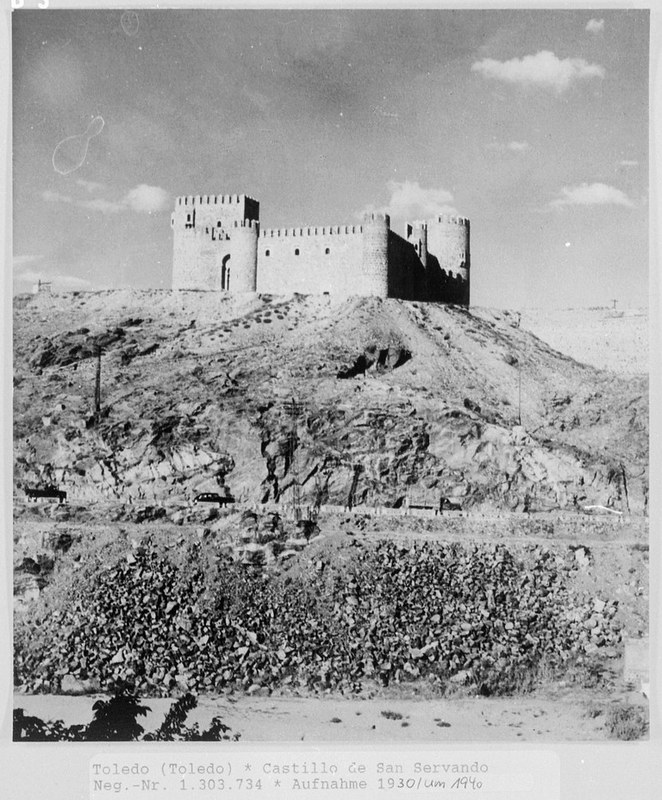 Castillo de San Servando en Toledo hacia 1955 fotografiado por Walter Schröder © Bildarchiv Foto Marburg