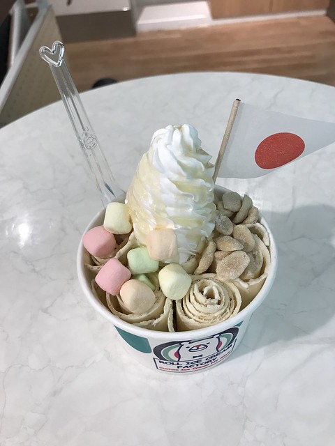 Curl ice cream- the finished product with toppings