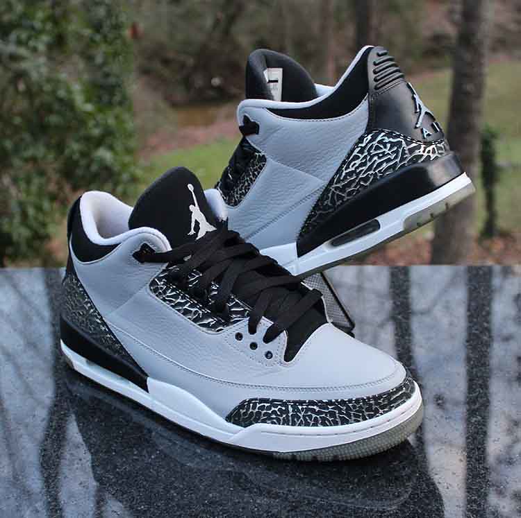 Nike Air Jordan 3 Retro Wolf Grey Men's 