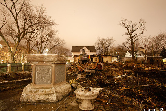 The Pillar of the Chicago Buddhist Temple Demolition