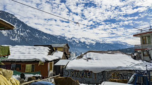 manali himachal snow hills landscape mobilephotography k20pro rurallife beautiful