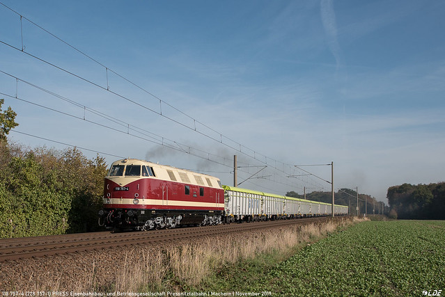 118 757-4 (228 757-1) PRESS Eisenbahnbau- und Betriebsgesellschaft Pressnitztalbahn | Machern | November 2019