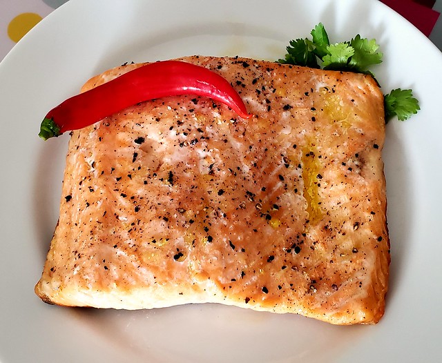 #180120 #almoço #salmão #grelhado #lunch #grilled #salmon