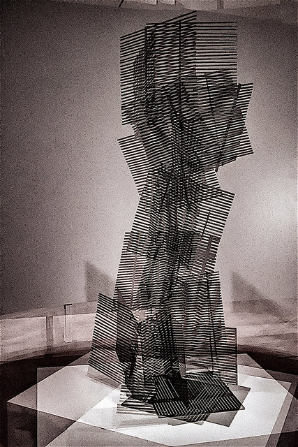 Three dimension multi-exposure cubes photograph created by Nolan H. Rhodes at  MoMa- Of Art 