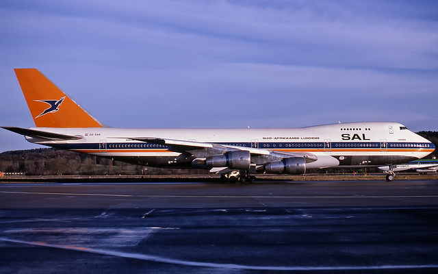 South African Boeing 747 ZS-SAN
