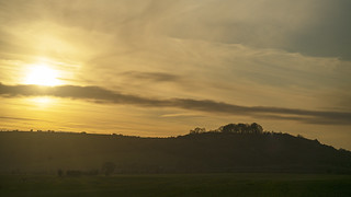 A Hill, A Copse, and a Sunset